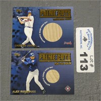 2002 Topps Prime Cuts Relic Bat Baseball Cards