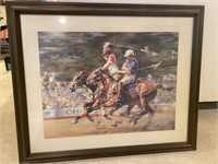 POLO PRINT - FRAMED AND MATTED - 28" X 34"
