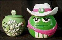 2 M&M's Cannisters