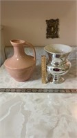 Stoneware Pitcher and Planter