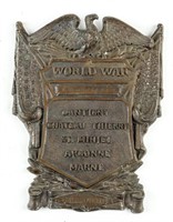 WWI Named Commemorative Plaque