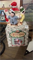 Holliday Collection Santa w/kids Bowl