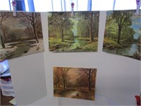Robert Woods litho prints; 4