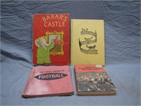 Lot Of 4 Vintage Assorted Hard Cover Books