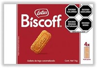 4-Pk Lotus Biscoff Cookies, 250g