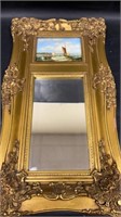 Carvers and Gilders Bevelled Glass Mirror Framed
