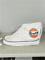 vintage Gulf Oil shoe cooler bag w/ zipper