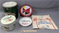 Vintage Tins; Trays & Feed Bag Advertising