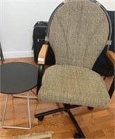 Rolling Office Chair/ Side Table