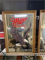 miller highlife bald eagle beer mirror wildlife