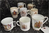 (8) Coronation mugs