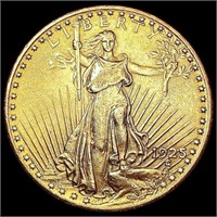 1925 $20 Gold Double Eagle NEARLY UNCIRCULATED