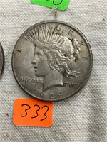 1924  Silver Peace Dollar
