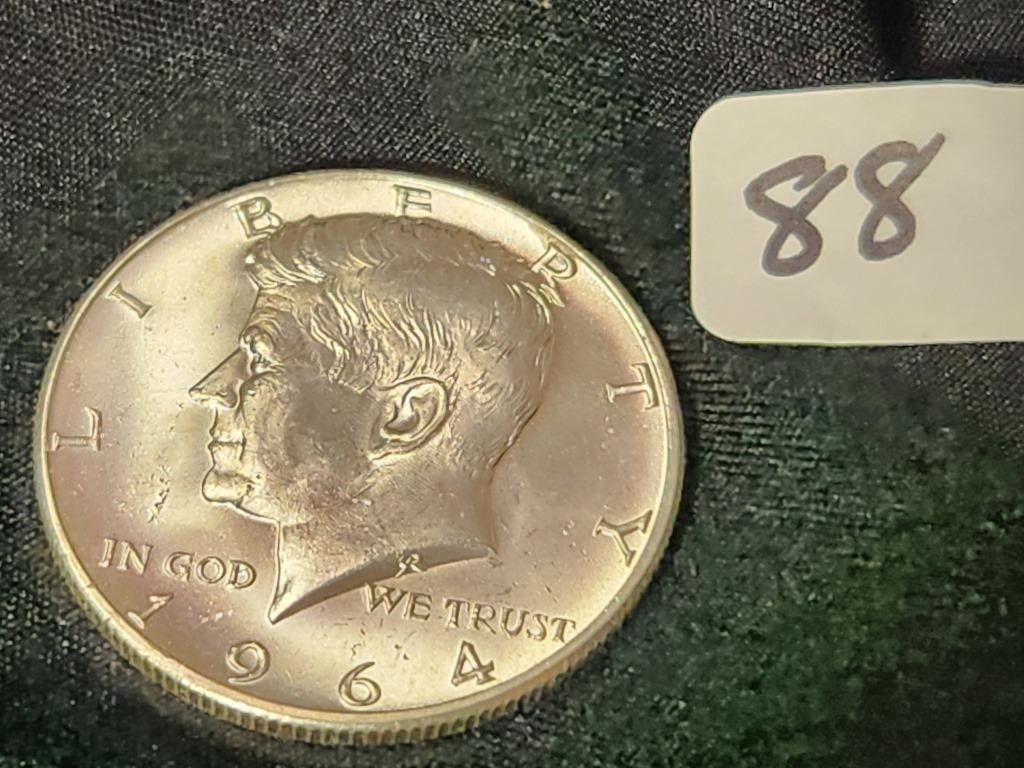 1964 Kennedy half dollar silver