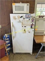 Upright Refrigerator (32"x65) & Microwave