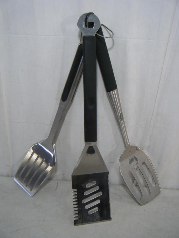 3 count Large BBQ Grill utensils