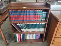 4 Tier Bookcase W/Books