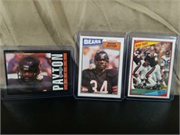 (3) Mint Vintage Topps Walter Payton Cards