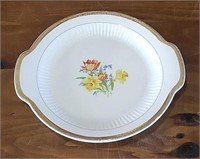 22k Royal Bouquet Etch Gold Platter