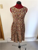 1960'S LIGHT POLY KNIT DRESS SIZE SMALL