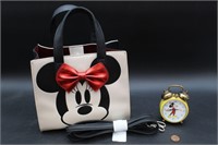 Vintage "Phinnie Walker" Mickey Mouse Alarm Clock+