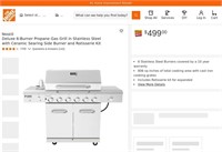 E2024  Nexgrill 6-Burner Gas Grill Stainless, 656