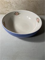 Halls Superior Blue with Floral Bowl