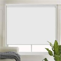 Letau White Blackout Window Shades, 70" W X 72" L