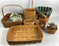 Longaberger baskets various sizes.