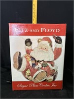 fitz and floyd santa cookie jar