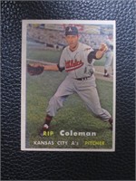 1957 TOPPS #354 RIP COLEMAN KC ATHLETICS
