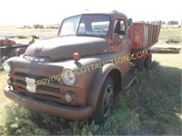 1951 Dodge 5 window 2 ton bobtail grain truck,
