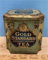 Gold Standard Tea Tin (7"W x 5"D x 8"H)