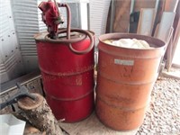 (2) 55 Gal. Barrels:  (1) w/Fuel Pump