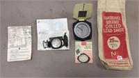 Recon Compass, Military Compass, Empty Lead Shot