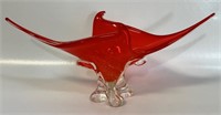 BEAUTIFUL MID CENTURY STRETCHED ART GLASS