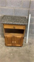 Rolling Granite Top Cabinet/Cart