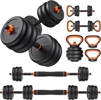 50lbs Free Weight Set with Connector