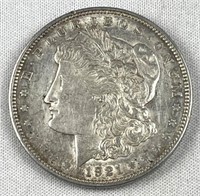 1921-D Morgan Silver Dollar, XF+ Denver