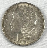 1921 Morgan Silver Dollar, XF/AU Philly