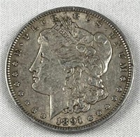 1891 Morgan Silver Dollar, US $1 Coin