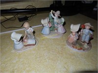 4 circle of friends figurines