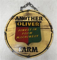 12" Oliver Farm Machinery Metal Sign