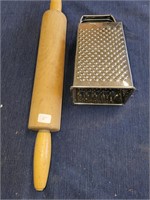 rolling pin and grater