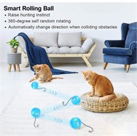 Interactive Cat Toys Ball with LED Light &