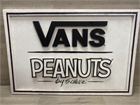 Vans Peanuts By Schultz - Comics Sign 27 1/2 x 1