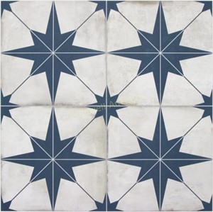 Blue Star Pattern Peel & Stick Tile  10 Sheets