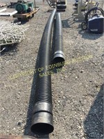 (2) PIECES OF 8" HARD BLACK PERFORATED PIPE