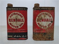 Kendall motor oil cans