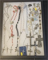 Costume Jewelry Religious Rosaries